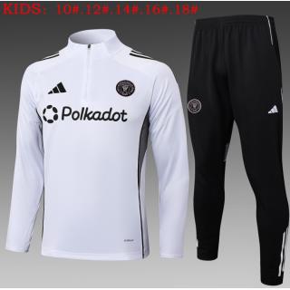 Chándal Inter Miami 2025/26 (White Half Zipper) - NIÑOS